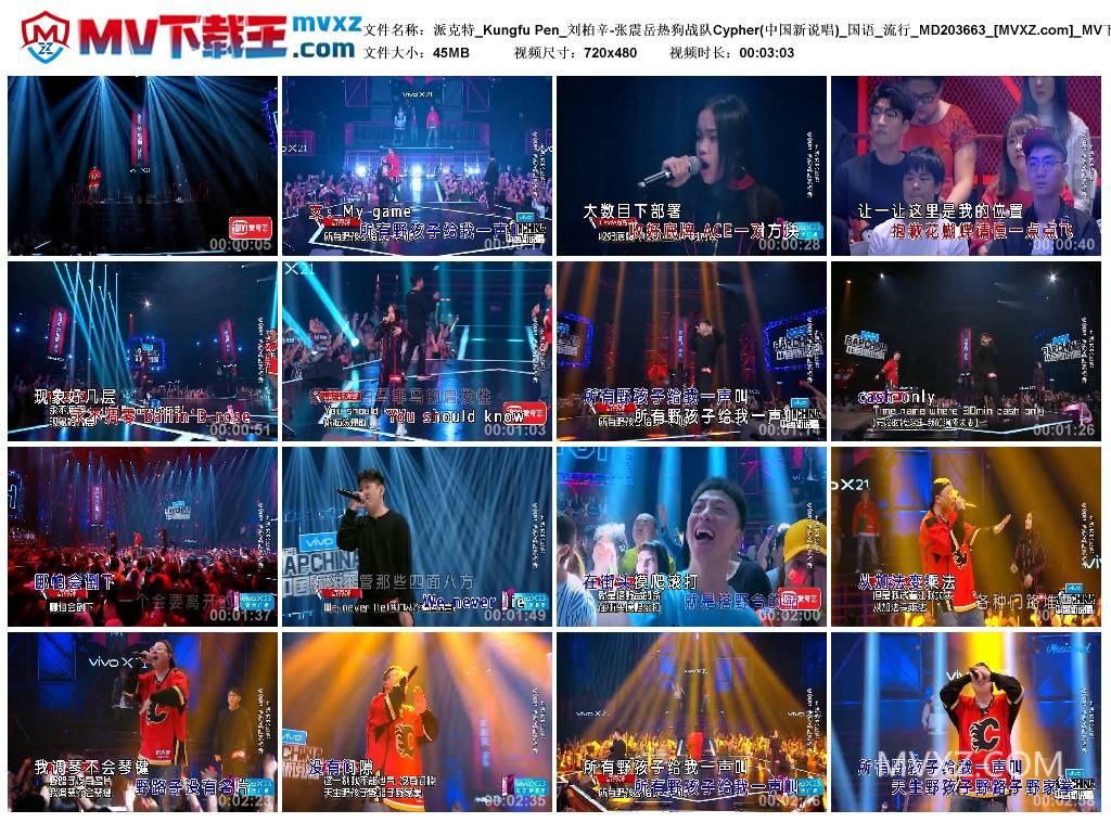 派克特_Kungfu Pen_刘柏辛-张震岳热狗战队Cypher(中国新说唱)_国语_流行_MD203663